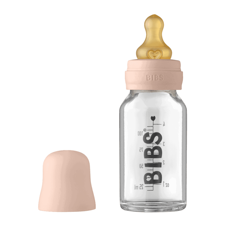 Billede af Bibs Glassutteflaske - Latex 110ml Blush hos KÆRE BØRN