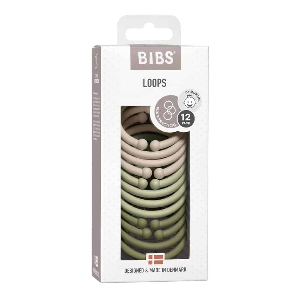 Billede af BIBS LOOPS Vanilla/Sage/Olive