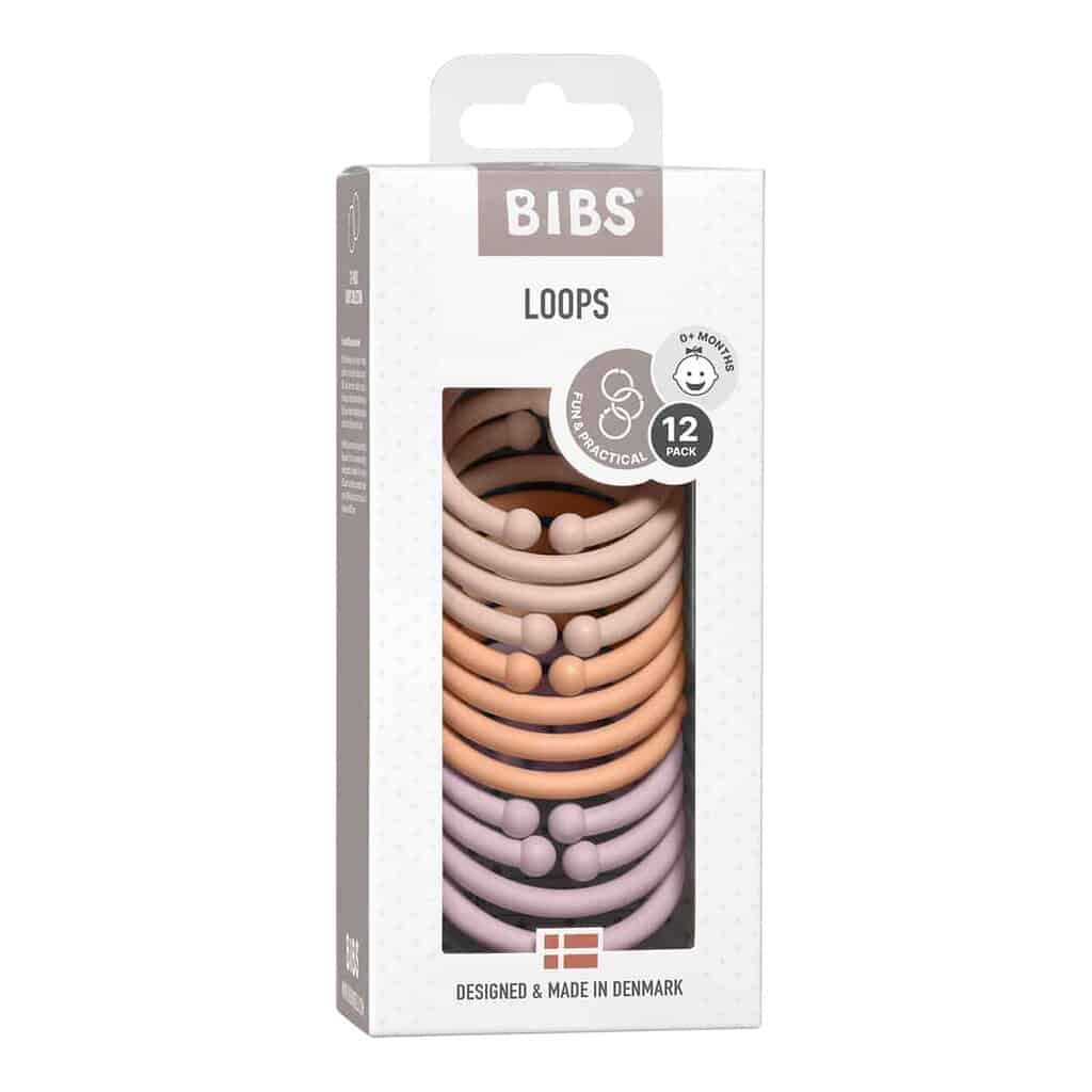 Se BIBS LOOPS Blush/Peach/Dusky Lilac hos KÆRE BØRN