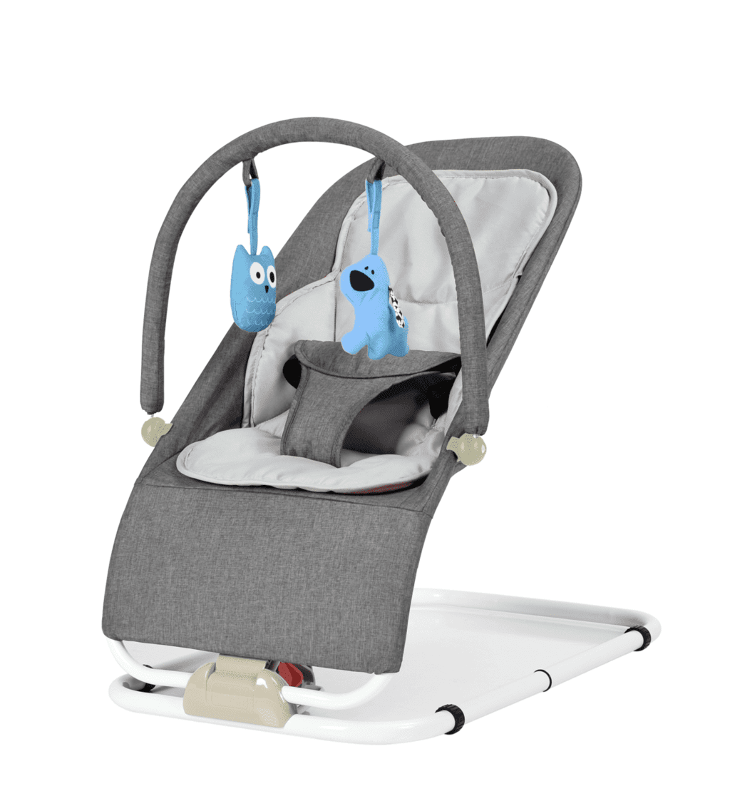 Se Grey Baby Bouncer Comfortable 0-9 kg. hos KÆRE BØRN