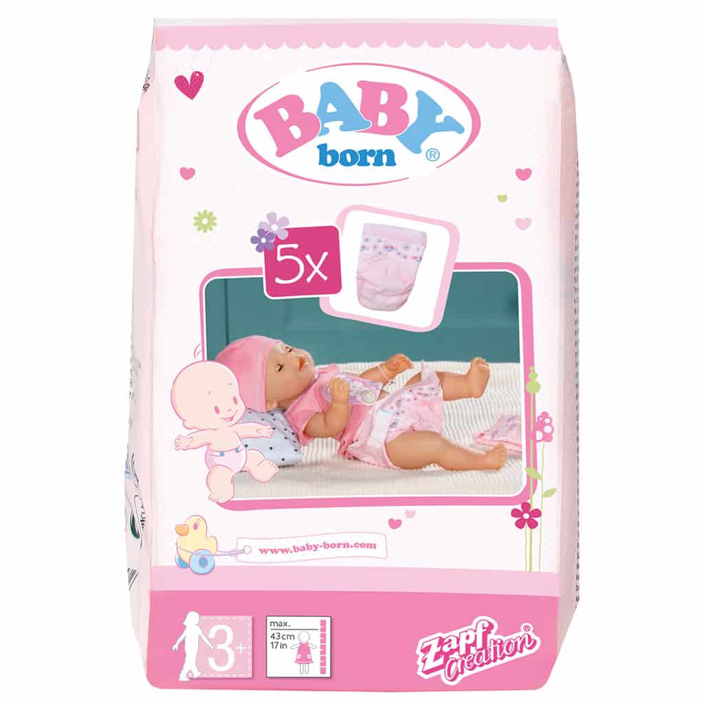 Se Baby Born ® Nappies, 5 Pack hos KÆRE BØRN