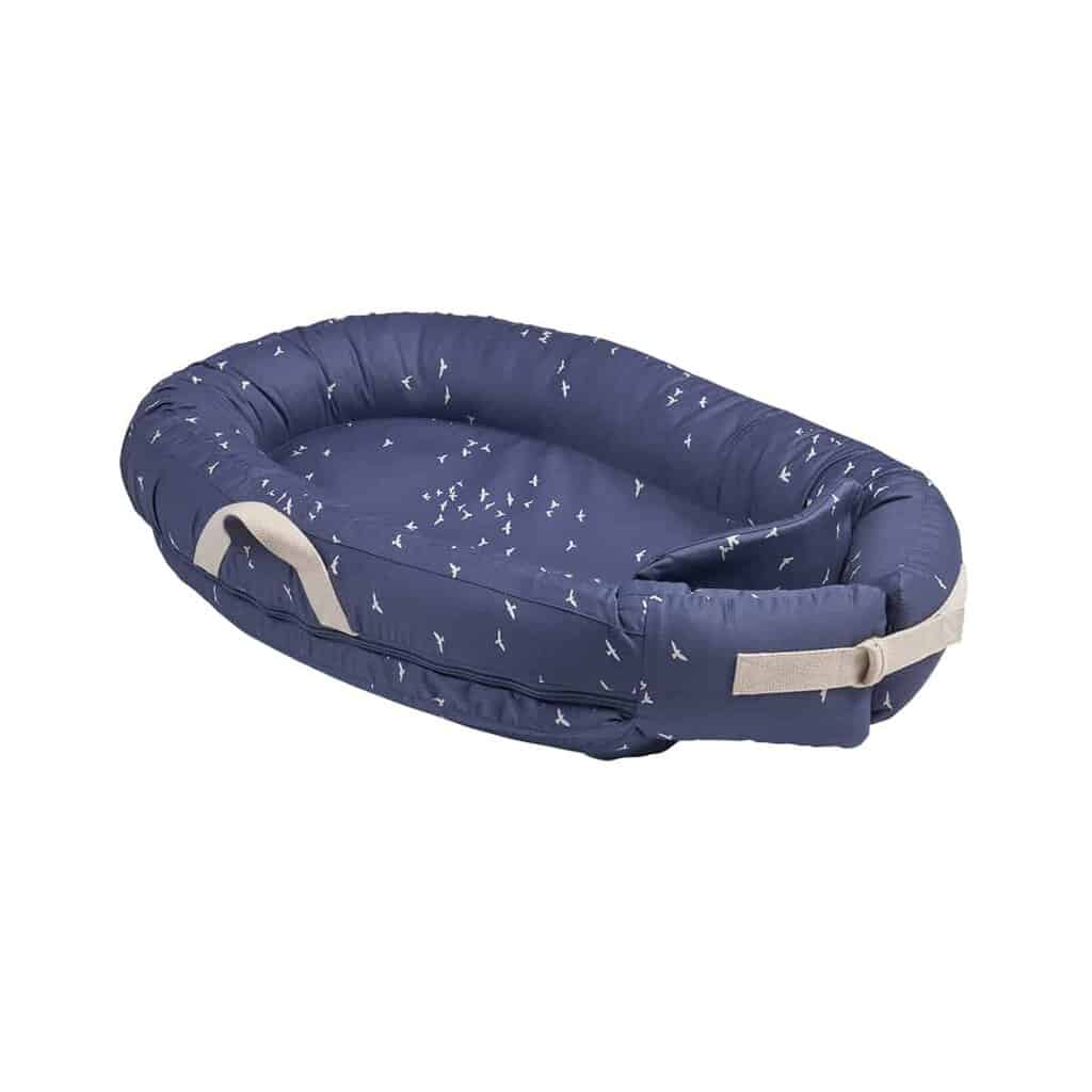 4: Voksi Babynest Premium Poppy Blue Flying