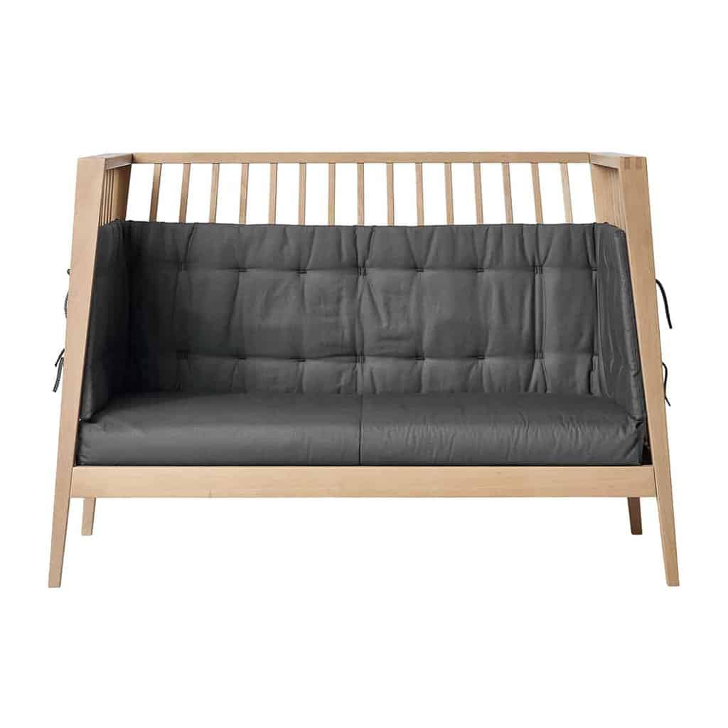 Sofasæt til Leander Lineaâ¢/Lunaâ¢ babyseng 120 cm - Cool Grey