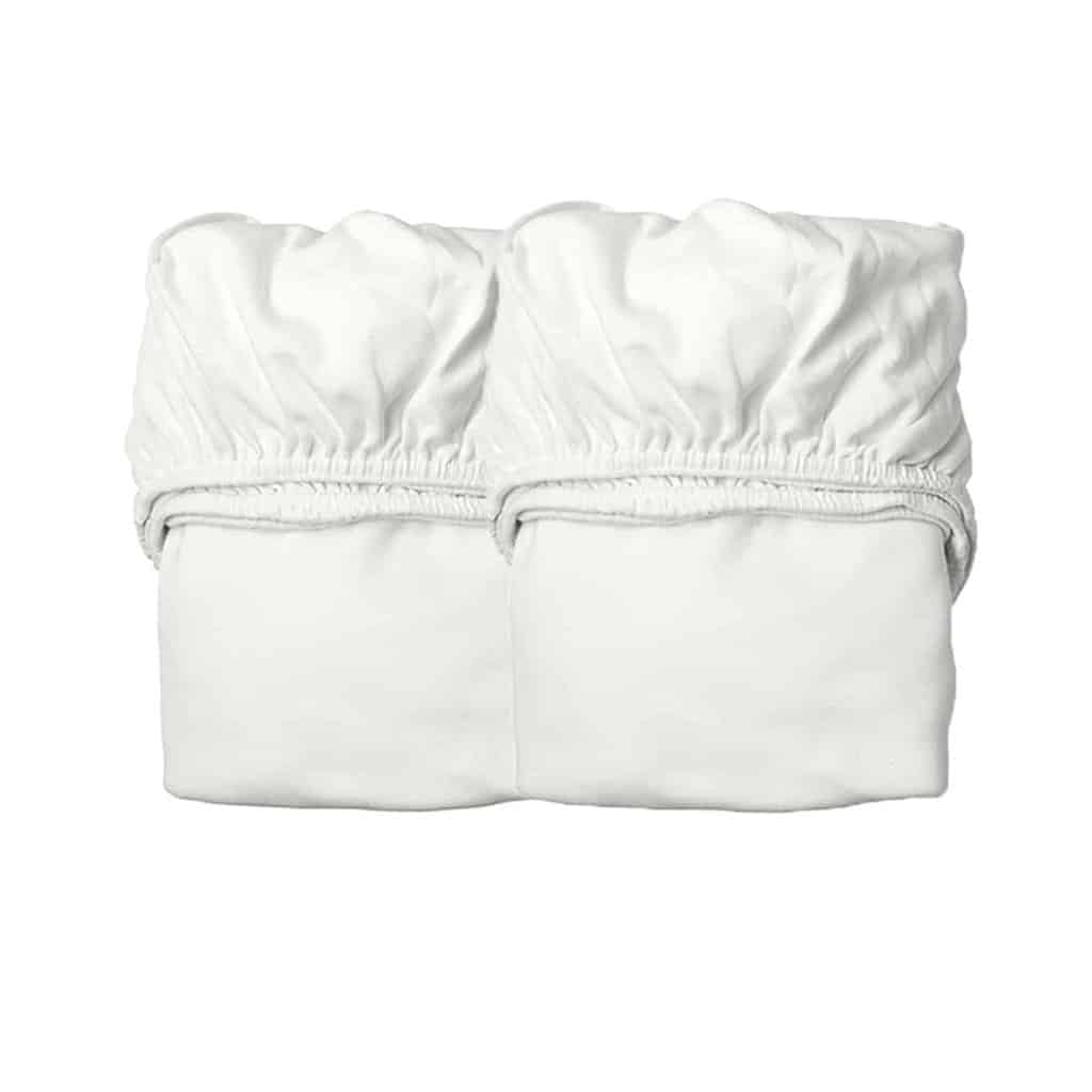 Se Leander Lagen 60x115 cm til babyseng - Organic - 2 pk - Snow hos KÆRE BØRN