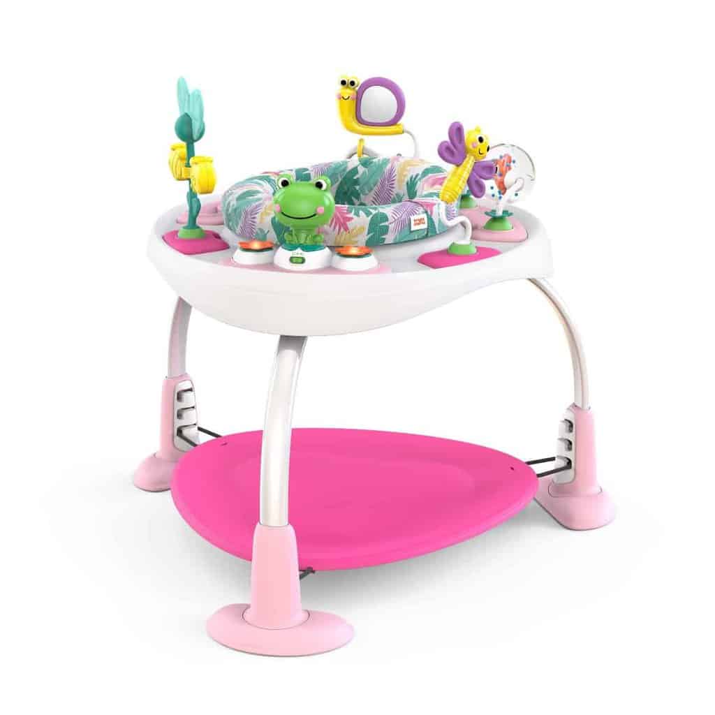 Billede af Bounce Bounce Babyâ¢ 2-i-1 Legetrampolin og Bord Pink