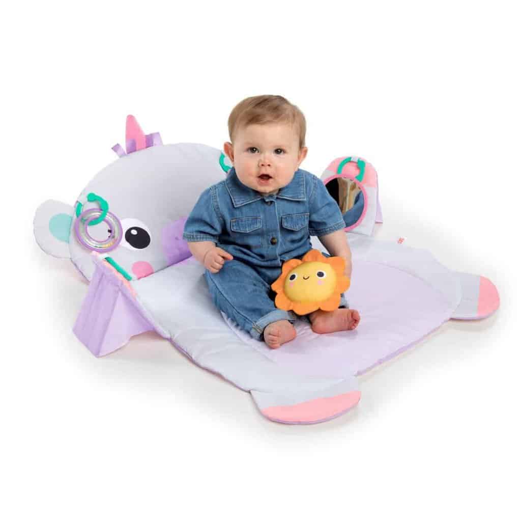 Se Bright Starts Tummy Time Prop & Playâ¢ Enhjørning Legemåtte hos KÆRE BØRN