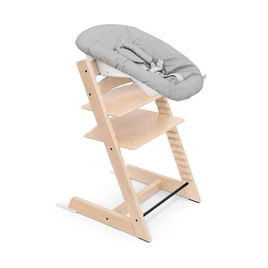 Billede af Stokke Tripp Trapp BØG + Newborn Set - Natur - Grey