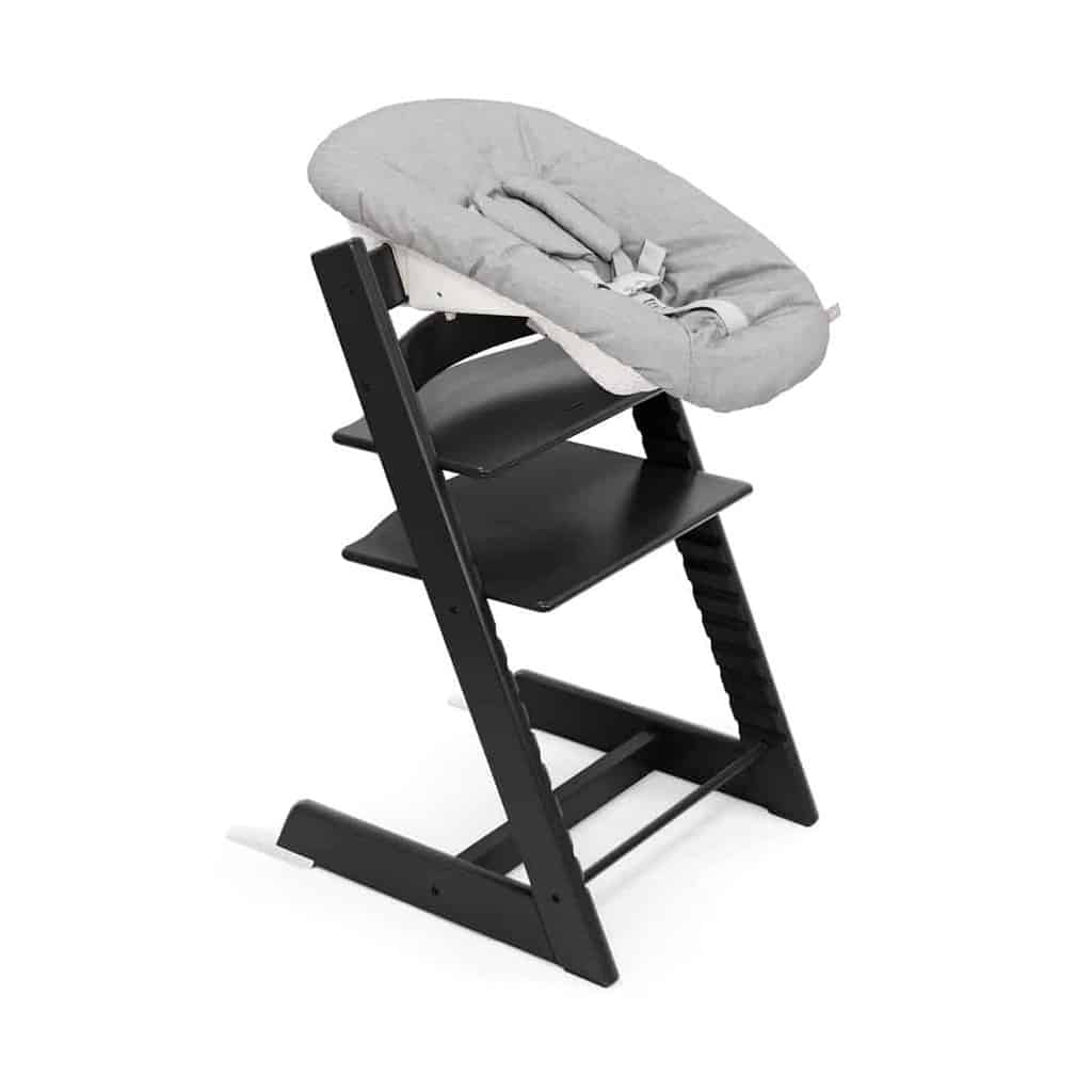 Billede af Stokke Tripp Trapp EG + Newborn Set - Oak Black - Grey