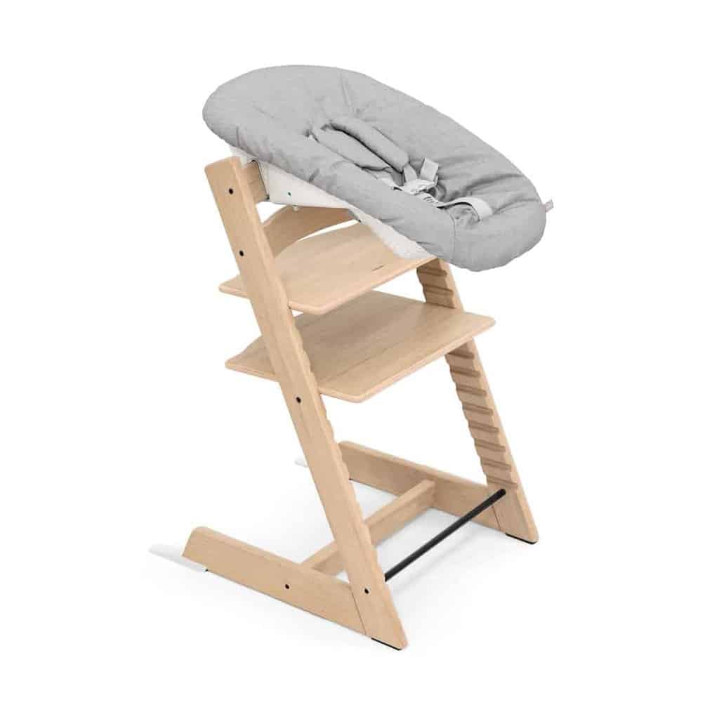 Billede af Stokke Tripp Trapp EG + Newborn Set - Oak Natur - Grey