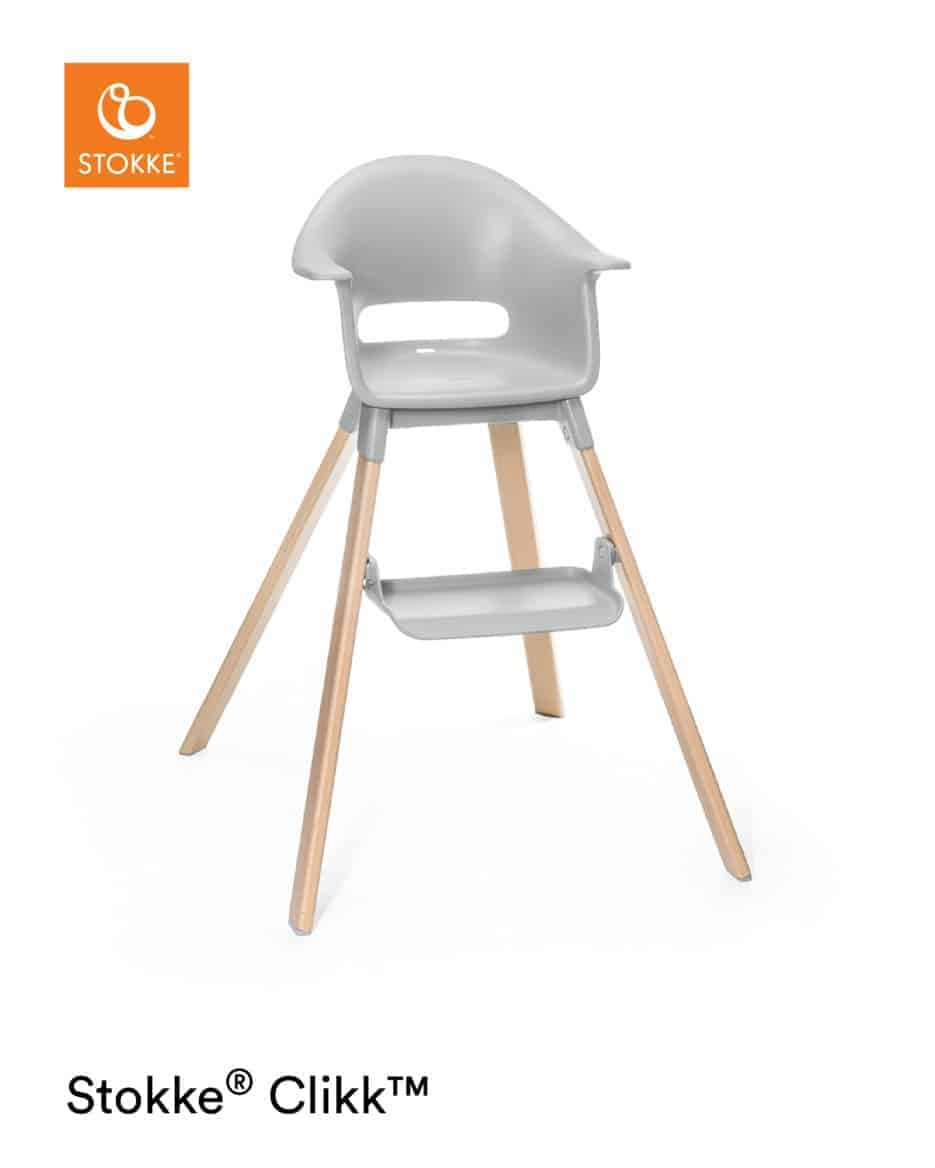 Se Stokke ® Clikkâ¢ Højstol - Cloud Grey hos KÆRE BØRN