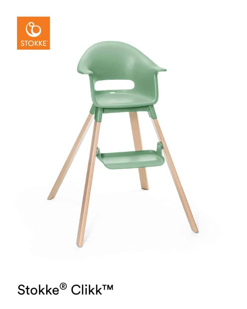 Se Stokke ® Clikkâ¢ Højstol - Clover Green hos KÆRE BØRN