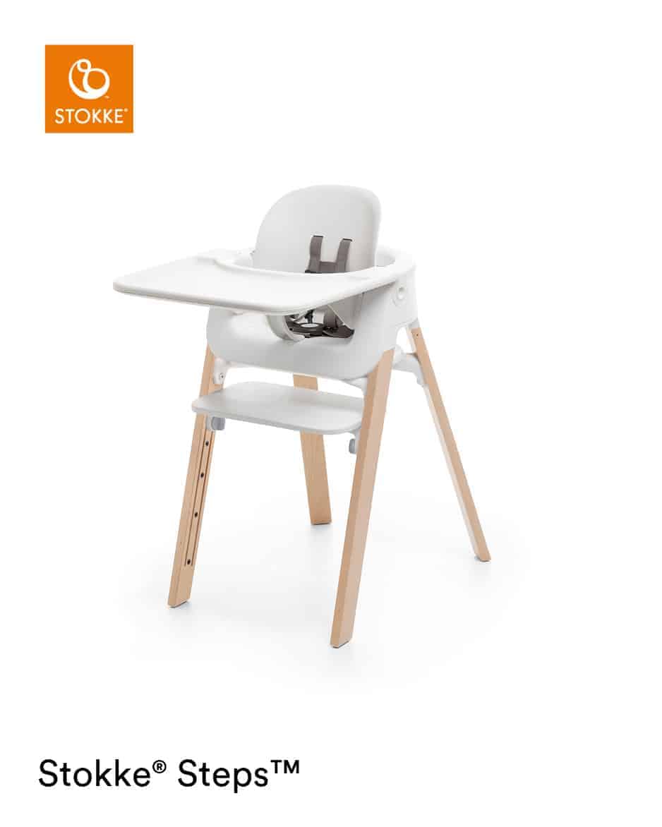 Stokke® Steps⢠Chair White Natural