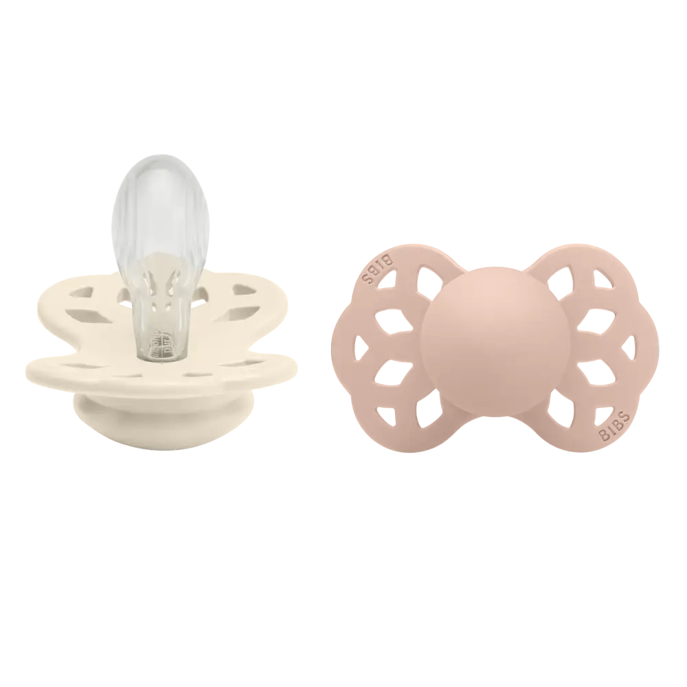 Billede af BIBS Infinity silikone - str 2 - Ivory/Blush