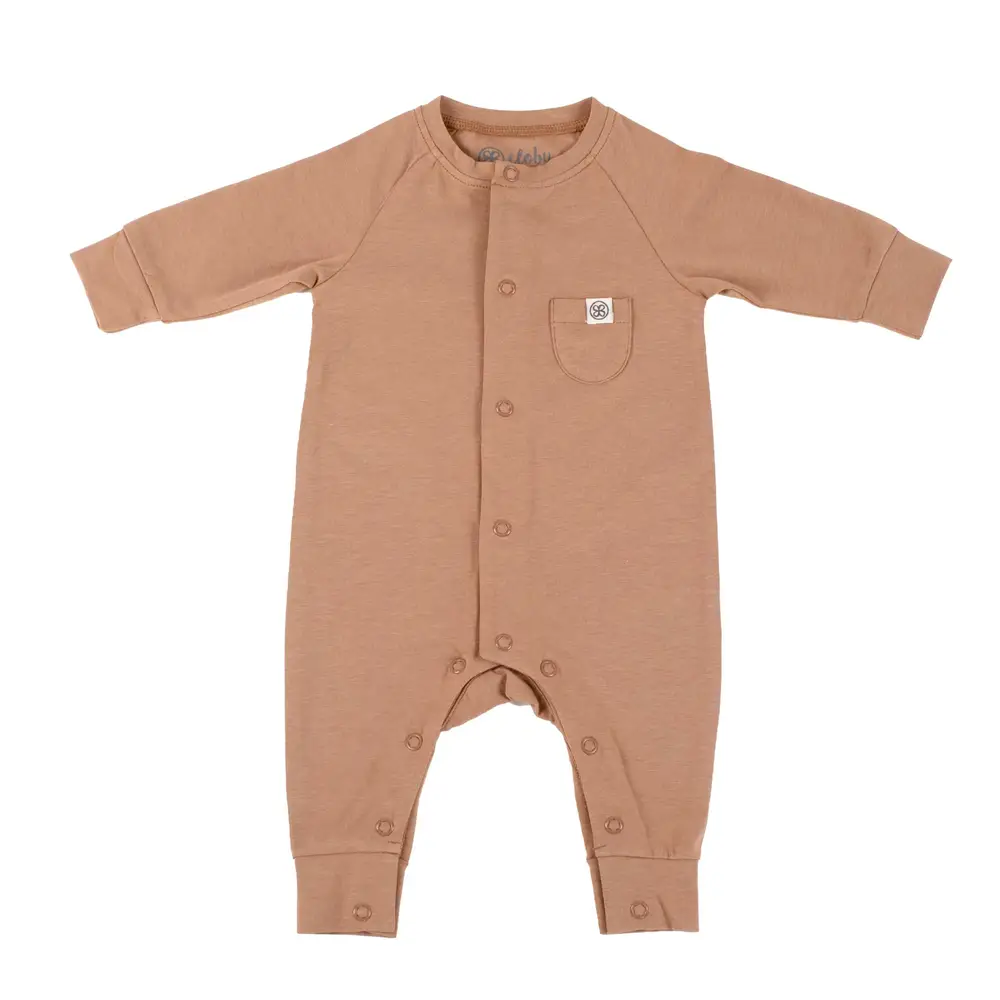 Billede af Cloby UV Playsuit - Coconut Brown (62/68) hos KÆRE BØRN