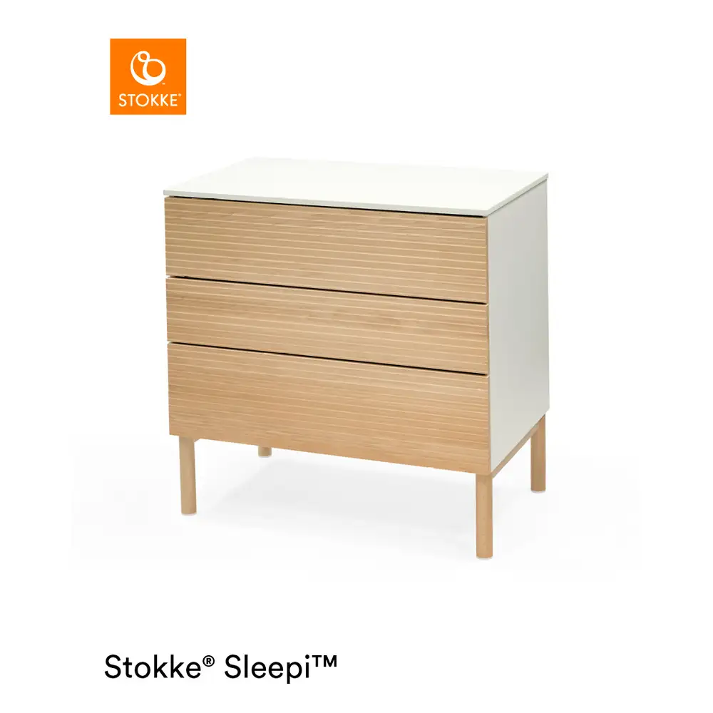 Se Stokke Sleepi Kommode - Natur hos KÆRE BØRN