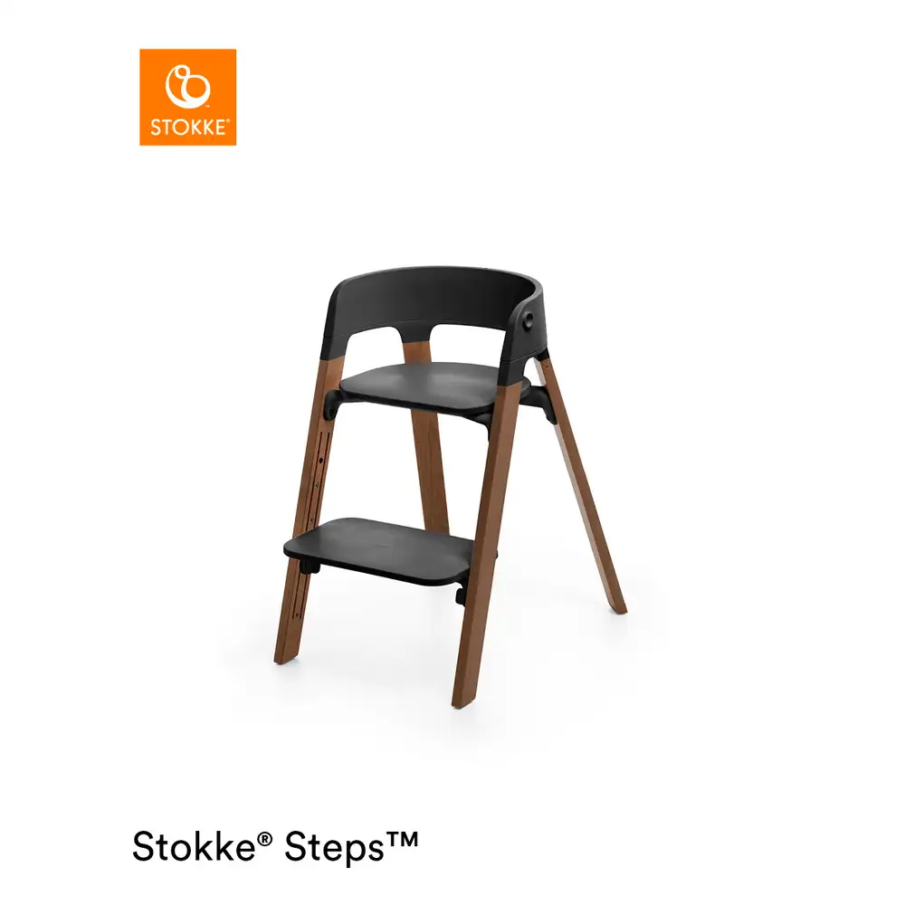 StokkeÂ® StepsÂ? Højstol - Black Golden Brown