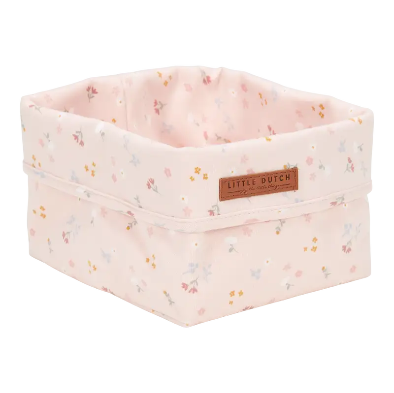 Little Dutch - Opbevaringskurv, lille 15 x 15 x 15 cm Little Pink Flowers