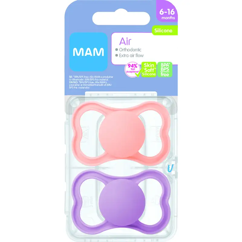 Billede af MAM Air Silicone Pink 6-16m