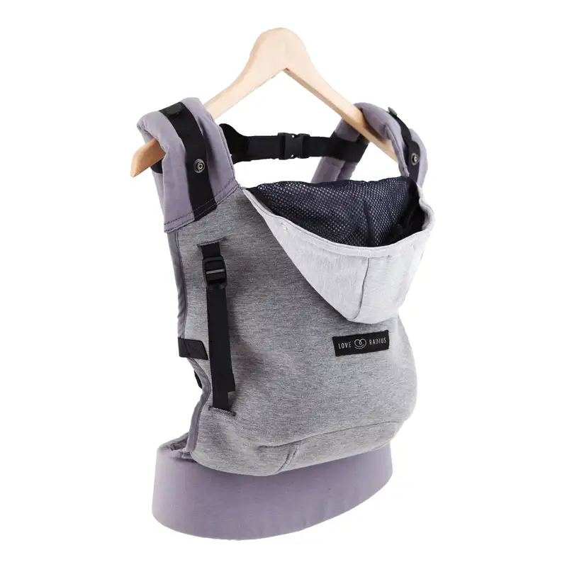 Love Radius Hoodie Carrier - Flannel Grey Inkl. Indsats