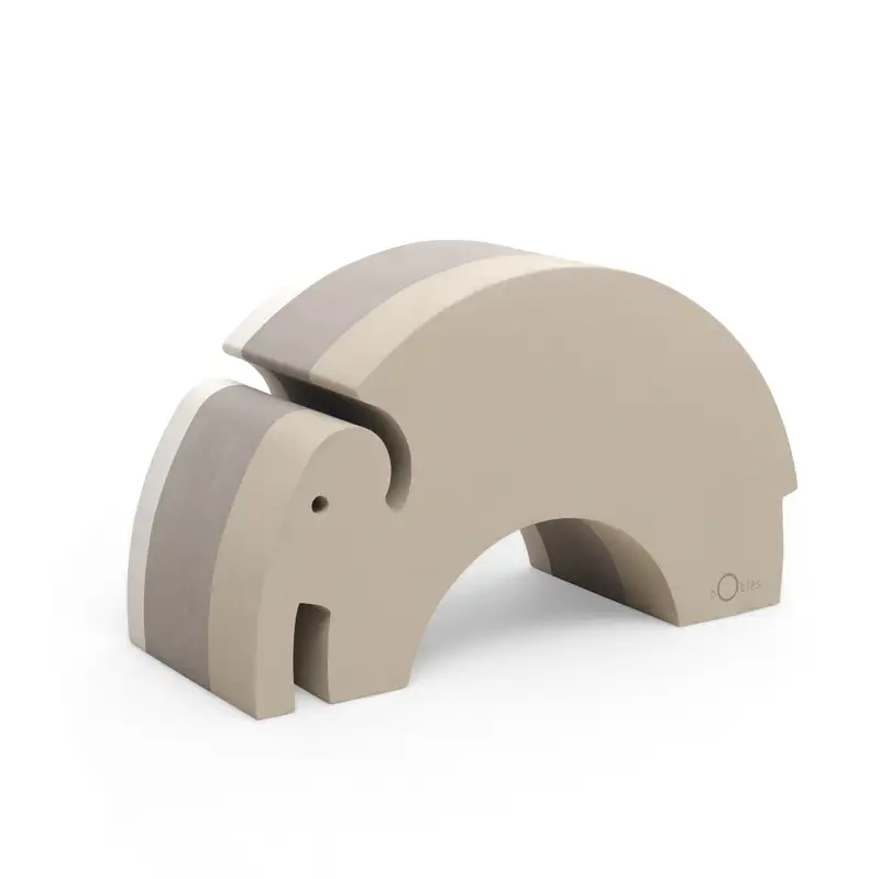 Billede af Bobles Elefant L 24 Sand Grey