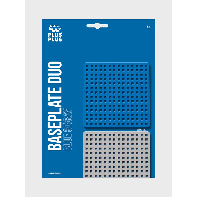 Billede af Blister Plus-Plus Baseplate / 2 pcs. (Blue/Gray)