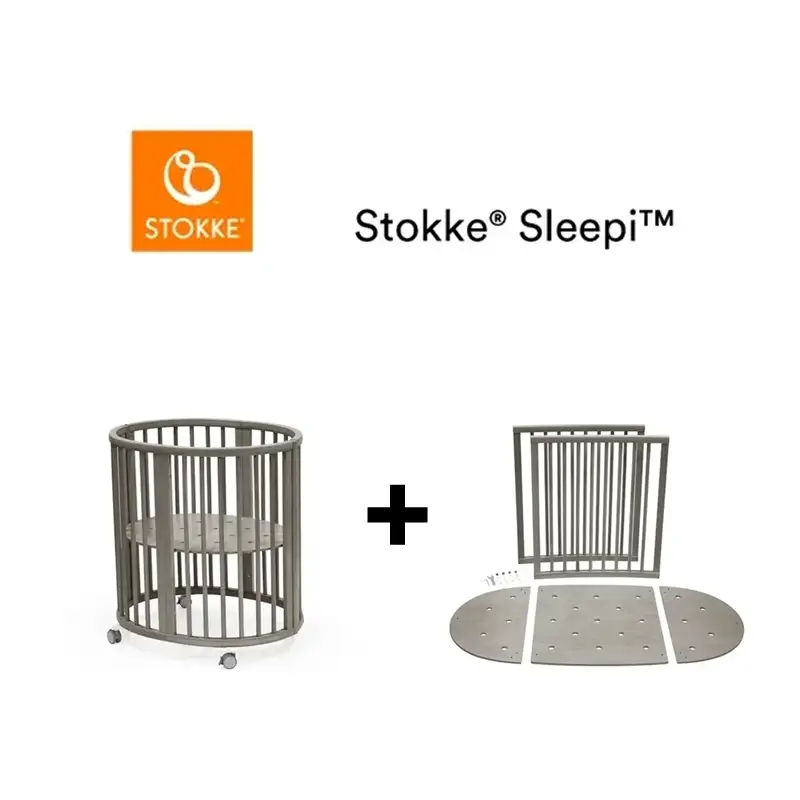 Se Stokke Sleepi V3 Mini Hazy Grey hos KÆRE BØRN