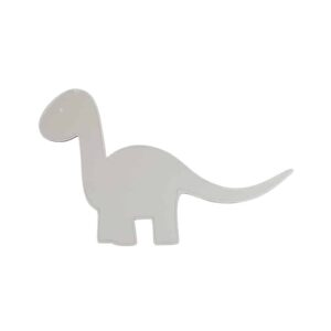 Maseliving dino spejl, hvid