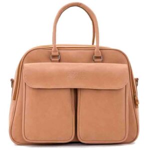 Bizzi Growin POD® Pusletaske og rejseseng - Vegan Leather - Porcini