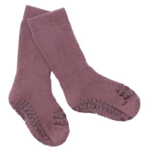 Skridsikre Strømper Tyk Bomuld - Misty Plum