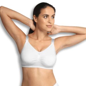 Seamless Padded graviditets og amme BH - Hvid