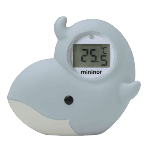 Mininor badetermometer, hval