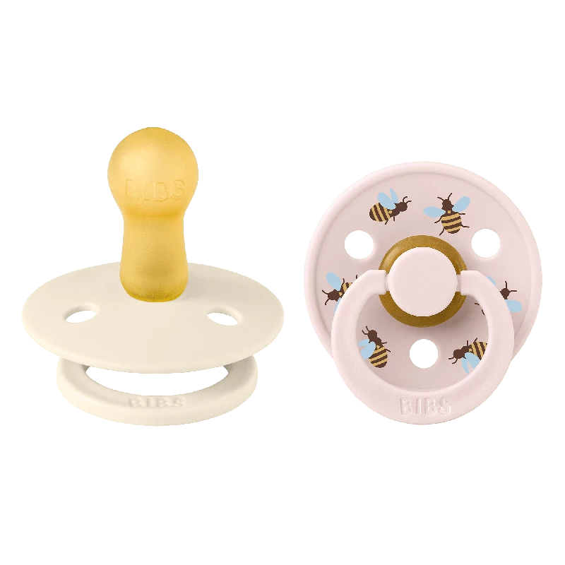 Bibs Studio Colour 2 Pack Bumblebee Latex Size 1 Ivory Mix