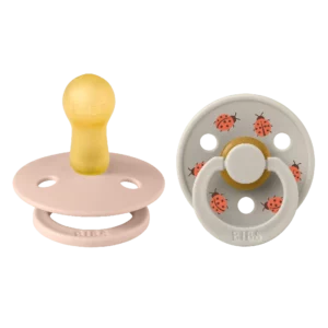 BIBS Studio Colour 2 PACK Ladybug Latex Size 1 Blush Mix