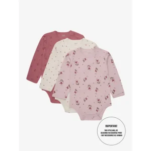 Pippi Body L/Æ - 1 stk. - Assorteret - Pink