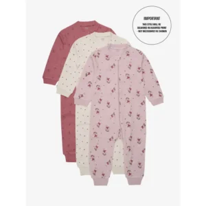 Pippi Natdragt m. Lynlås - 1. stk - Assorteret - Pink