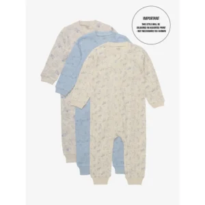 Pippi Natdragt m. Lynlås - 1. stk - Assorteret - Lightblue
