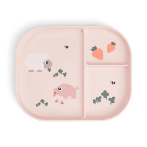 Done By Deer Foodie inddelt tallerken Tiny farm Pudder