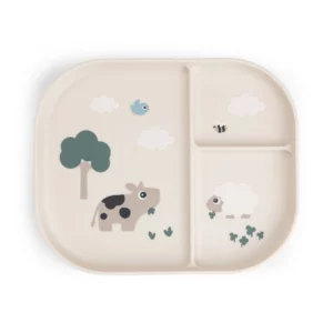 Done By Deer Foodie inddelt tallerken Tiny farm Sand