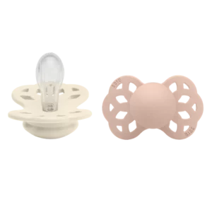 BIBS Infinity silikone - str 1 - Ivory/Blush