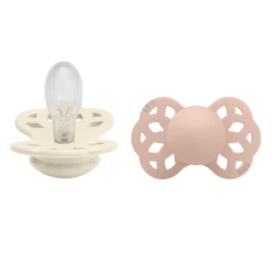 BIBS Infinity silikone - str 2 - Ivory/Blush