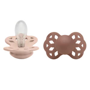 BIBS Infinity silikone - str 2 - Blush/Woodchuck