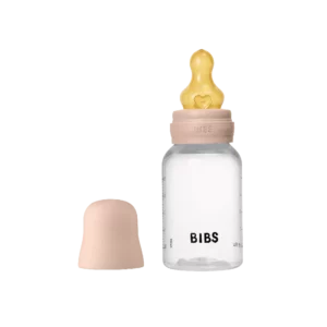 BIBS Baby Flaske Rund Latex 1 pack 150 ml Slow Flow Blush