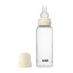 BIBS Baby Flaske Rund Latex 1 pack 270 ml Medium Flow Ivory