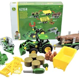 John Deere Traktor m/frontlæsser & anhænger