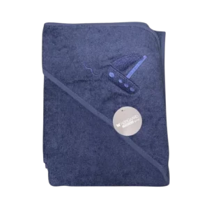 NM Badeslag navy m/  apl. Str. 100x100 cm.
