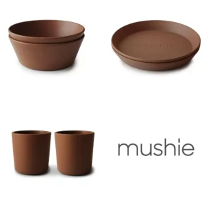Mushie Spisesæt - Caramel
