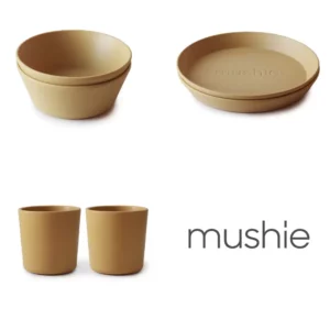 Mushie Spisesæt - Mustard