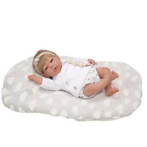Arias Dukke Reborn Violeta 40 cm m. hår og tæppe