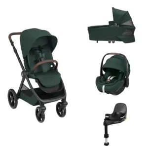 Maxi-Cosi Combivogn inkl. Autostol og Base. - Green el. Graphite
