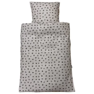 Baby sengelinned, dess. 1166 beige/brune traktorer